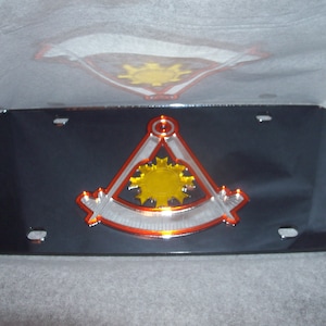 Masonic, Master Mason Mirror Laser License Plate NEW!
