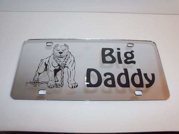 Big Daddy License Plate Silver//Black NEW!