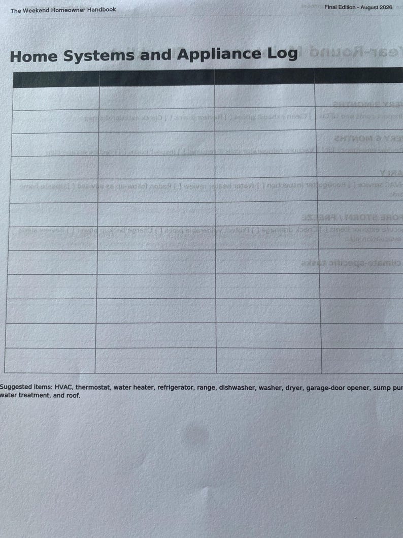 Guide du nouveau propriétaire, liste de contrôle et suivi d'entretien ...