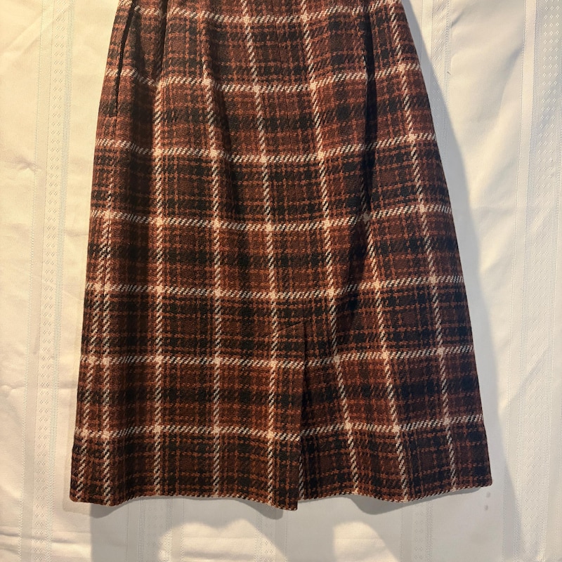 Pendleton Black Wool Skirt - Etsy