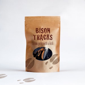 Gourmet Bison Jerky - Tender and Flavorful High-Protein Snack - Made to Order - 4 oz.