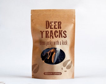 Deer Tracks Bourbon Flavored Jerky 4 oz. Resealable Bag