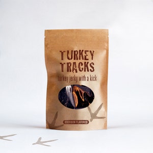 Gourmet Turkey Jerky - Bourbon Infused - Tender and Flavorful High-Protein Snack - Made to Order - 4 oz.