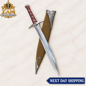 Sting Sword Decorated Replica, Hobbit LOTR Inspired Sword, Fantasy Collectible Cosplay Sword, Handcrafted Display Sword, Gift for him