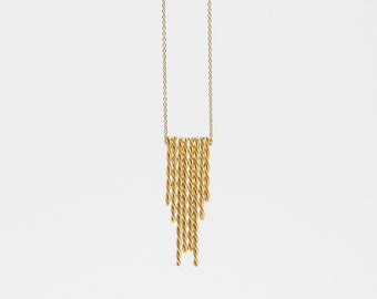 Gold plated necklace ART DECO