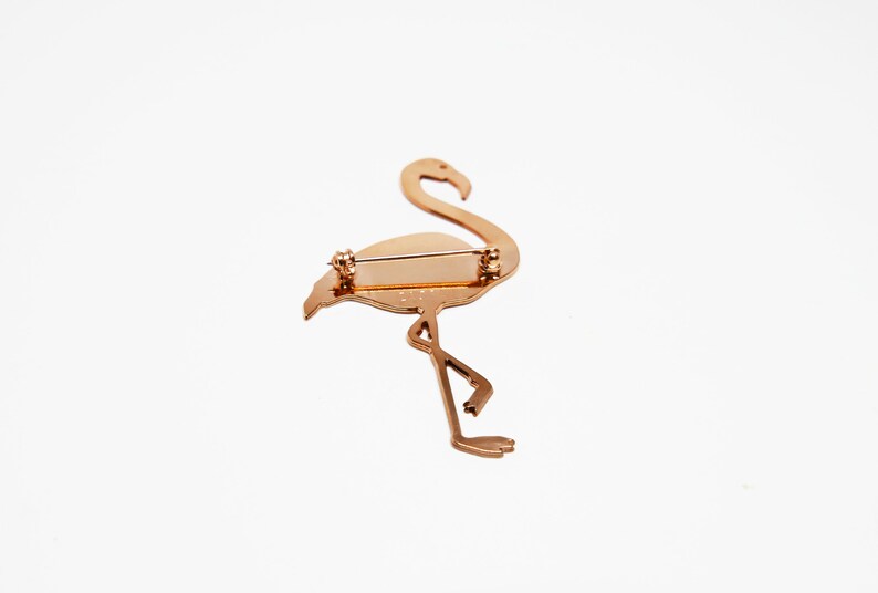 Rose gold-plated brooch, Flamand rose image 2