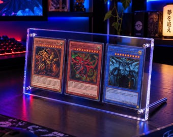 Akrylmagnetiskt korthållarställ bas Anime Trading Frame Pokemon YuGiOh Sportshållare fodral