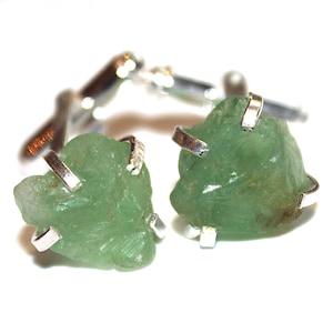 Raw Fluorite Cuff Link Green Cuff Links Fluorite Link Mens Cufflink Mens Cuff Link Formal Cuff Groom Cufflink Best Man Wedding Cufflink