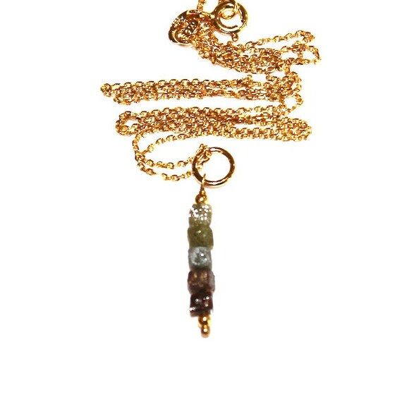 As Seen On Quantico Raw Diamond Necklace Diamond Bar Necklace Real Diamond Jewelry Diamond Cubes Diamond Layering Necklace Stacking Necklace
