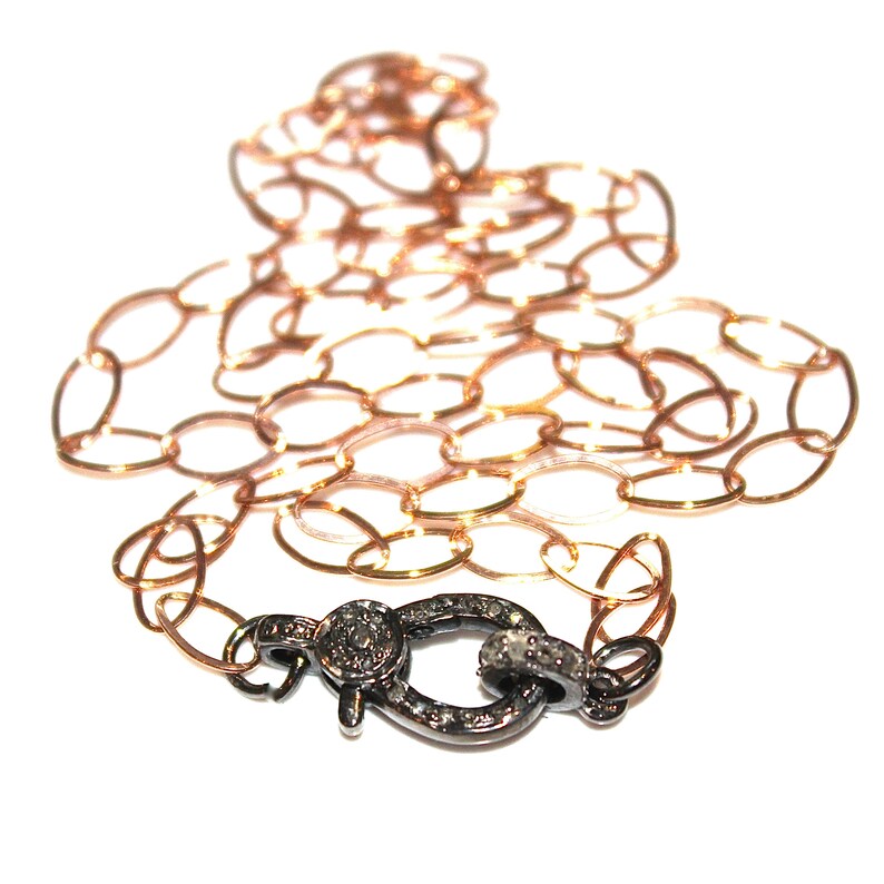 Diamond Lock Necklace Black Gold Necklace Rose Gold Necklace Etsy