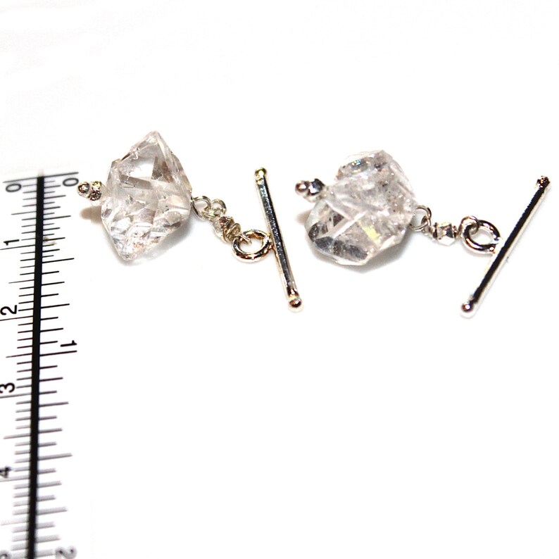 As Seen at GBK/'s MTV Movie Award Lounge Herkimer Diamond Quartz Cufflinks Mens Cuff Link Formal Cufflink Groom Cufflink Best Man Cufflink