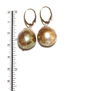 As Seen on Madam Secretary Baroque Pearl Earring Huge Pearl Jewelry Large Pearl Earring Baroque Pearl Silver Pearl Earrings image 2