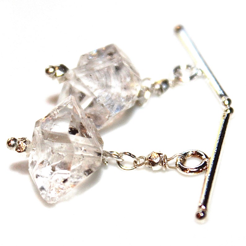 As Seen at GBK/'s MTV Movie Award Lounge Herkimer Diamond Quartz Cufflinks Mens Cuff Link Formal Cufflink Groom Cufflink Best Man Cufflink