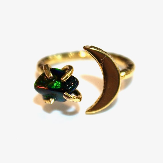Etsy raw opal ring sale