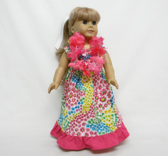 Flowered Muumuu Sun Dress for 18 Inch Dolls Like the American | Etsy