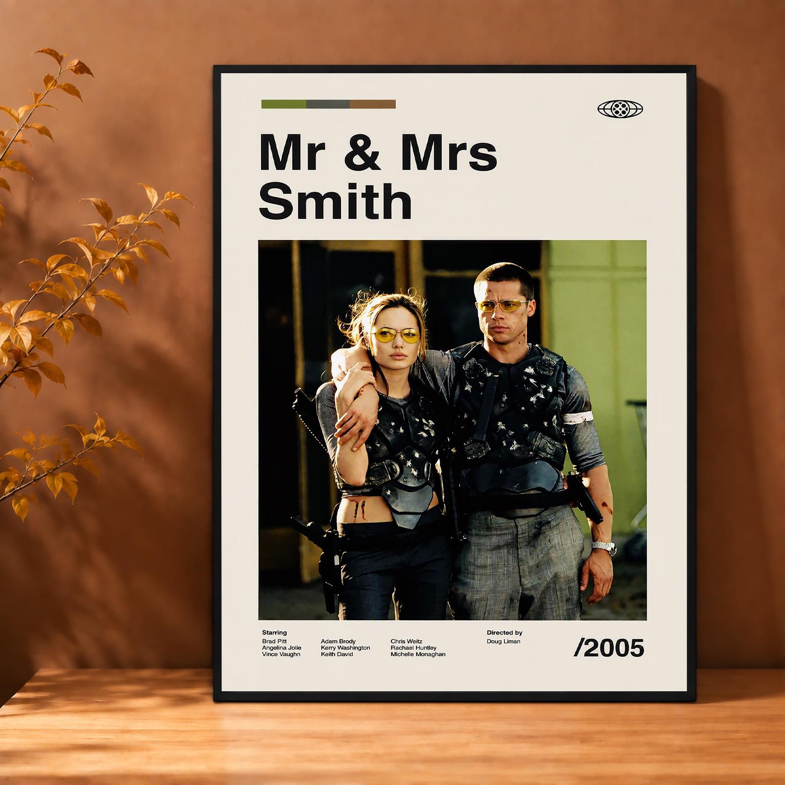 Mr. & mrs. smith poster - Etsy 日本