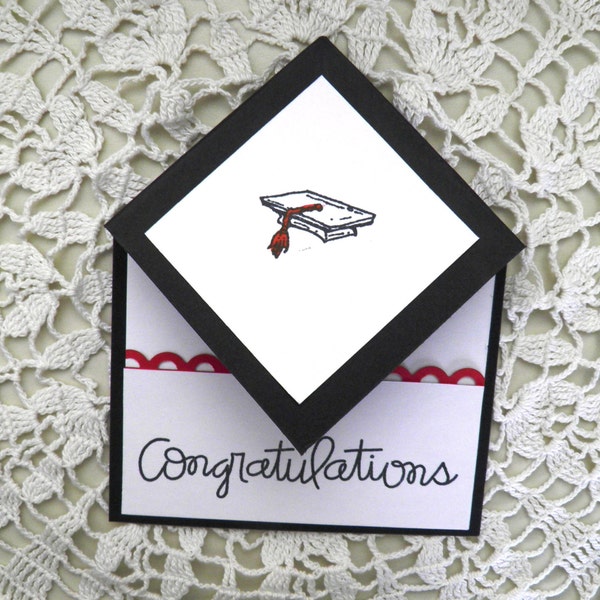 Graduation Card, Money Card, Gift Card Holder, Folding Card, High School, Congratulations, College Gift, College, Unique Card, Brother