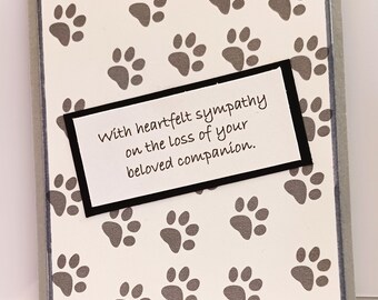 Pet Sympathy Card