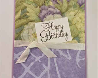 Happy Birthday, Celebrate, Simple, Pretty, Card for Friend, Handmade, Unique, Colorful, Flowers