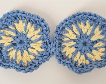 Car Coasters, Cute Car Accessory, Teachers Gift, Car Cup Holder, Crochet, Truck Coaster, Unique, One of a Kind, Gift for a Friend