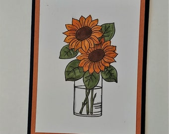 Sunflowers, All Occasion, Friends, Hello, Get Well, Thinking of You, Flowers, Appreciate, Handmade, Unique