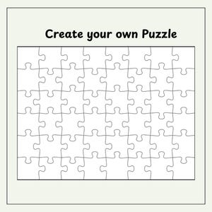 Blank DIY 48 Pieces Puzzle Making, Create your own Printable Jigsaw for Kids