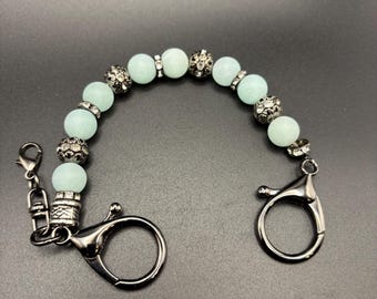 Purse Charm / Key Finder Green Adventurine