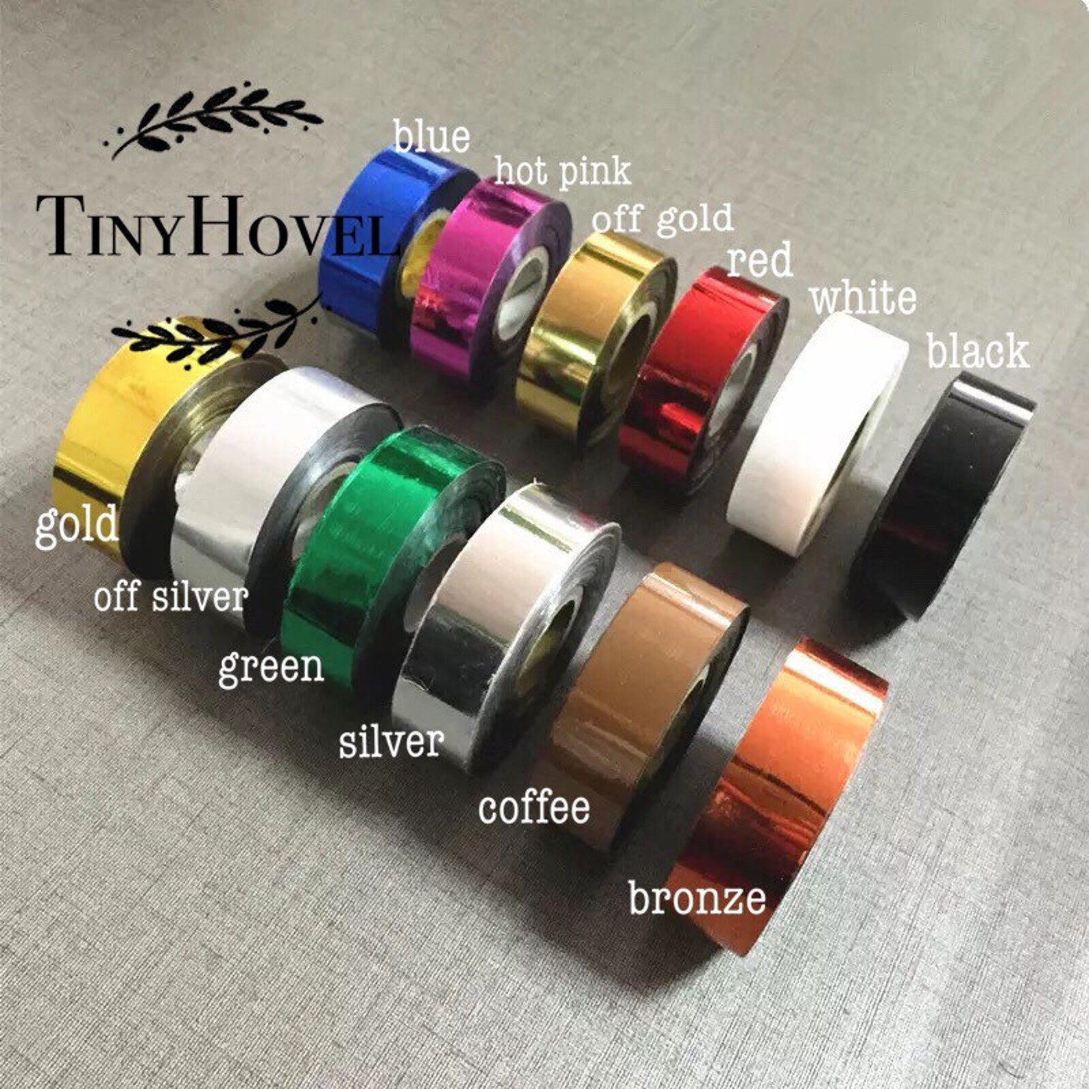 Foil paper roll for leather stamp foil stamping Gold Silver Etsy