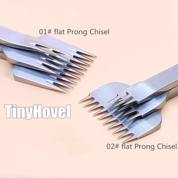 Craft Leather Hole Punche 3mm 4mm 5mm 6mm Lacing Stitching Punch Tool 1-10 Prong