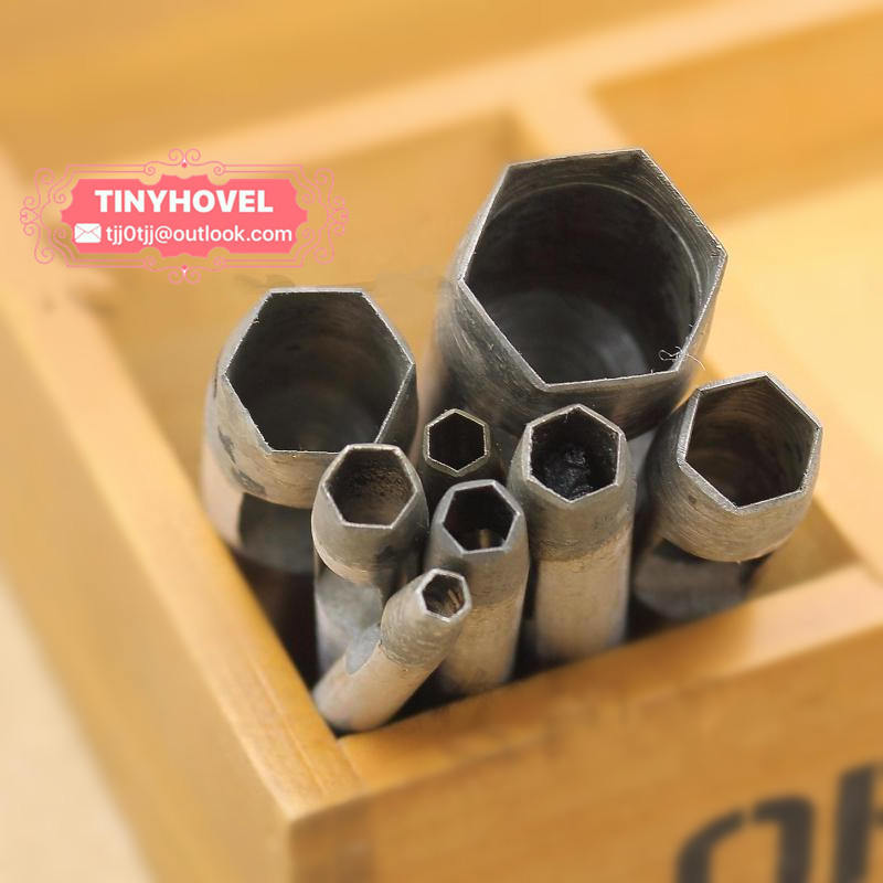 4mm20mm hexagon hole puncherhole maker for leather Etsy