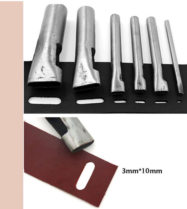 DIY drilling bit Leather Craft Puncher Flat Punch Tool Leather Etsy