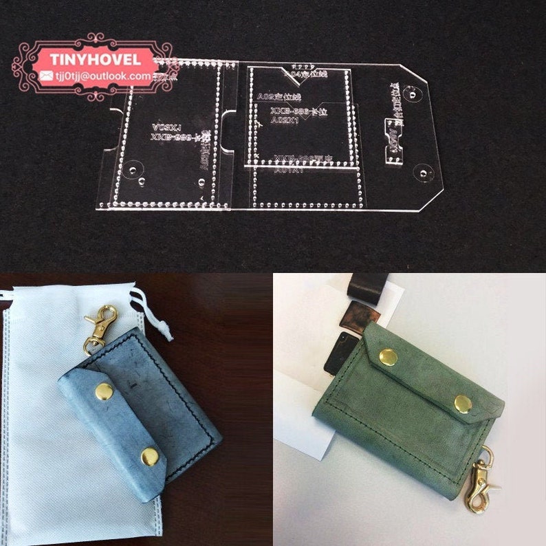 Leather Key Case / KeyChain /Key Pouch / Card Holder Acrylic Etsy