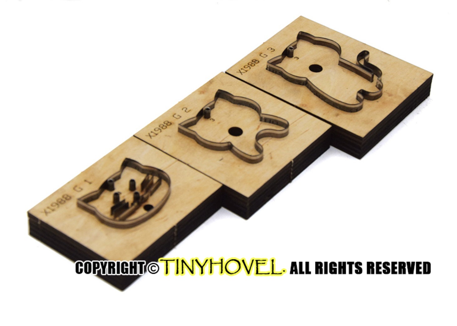 1 Set of handmade CAT leather die cutter for Charm/ key chain Etsy