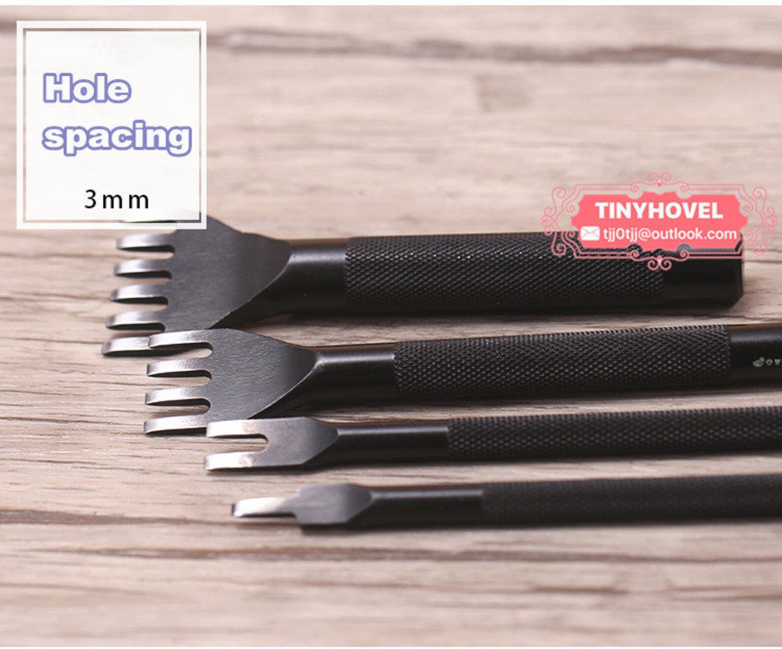 3mm Leather Stitching Oblique flat Prong Chisel Set 1/2/4/6 Etsy