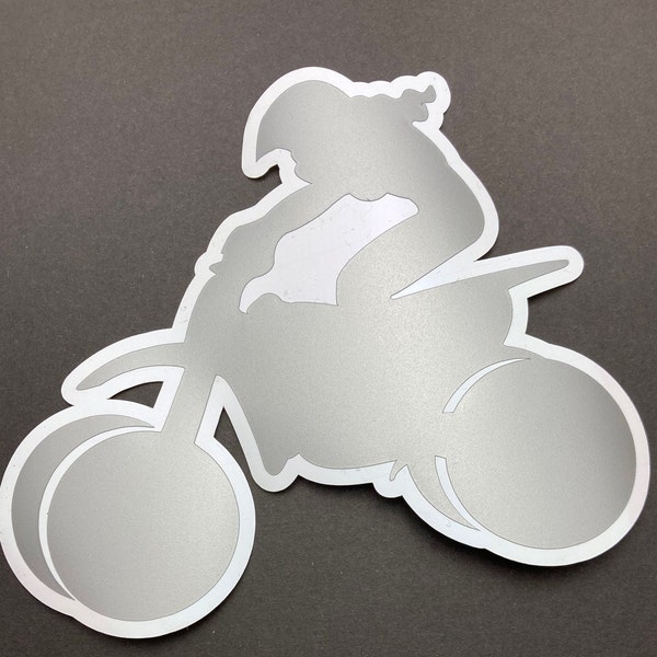 Girl on Dirtbike Decal Etsy