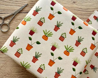 Vrolijk cadeaupapier • Illustratie • Planten • Plant lover • Boomvrij papier