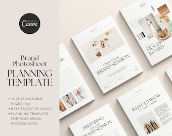 Brand Photoshoot Planning Ebook Template – Canva Editable (PDF)