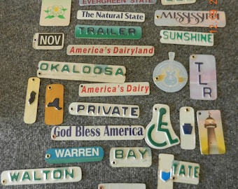 "Nummernschild ""Schlüsselanhänger"" Wörter, Namen, Gitarre, etc ... (Made to Order)"