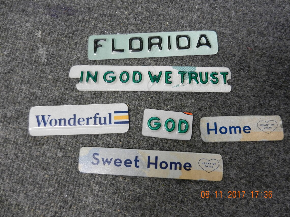 License Plate Key Chain Words, Names, Guitar, Etc... made to Order Etsy