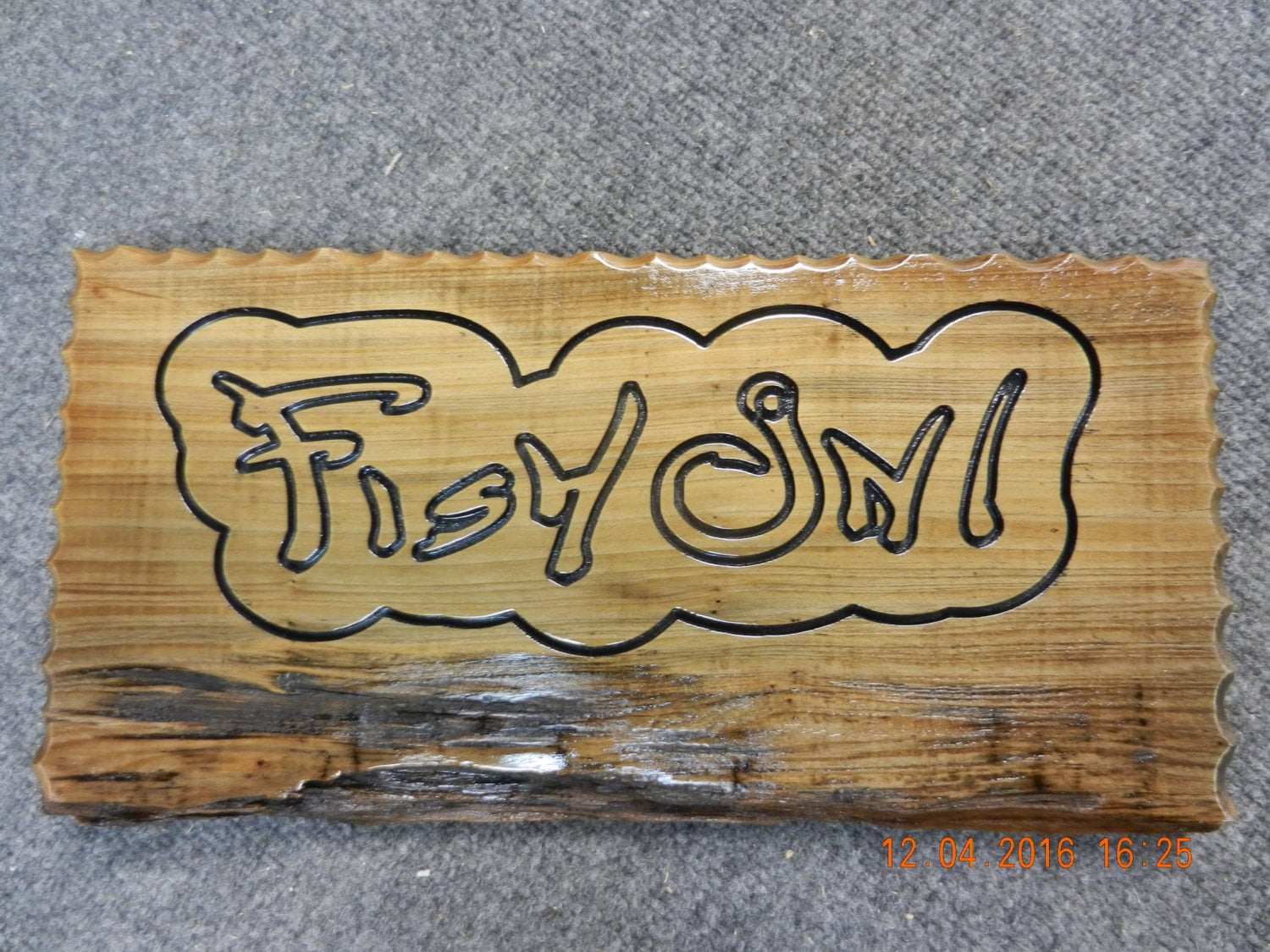Hand Carved Sign on Pecky Cypress Wood Fish on fishing Sign - Etsy