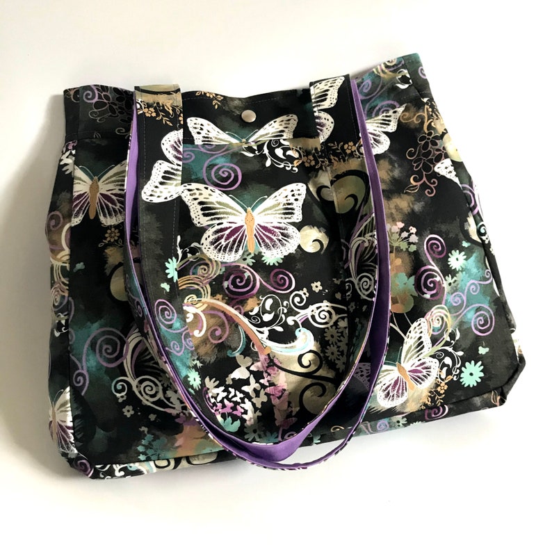 Large Shoulder Bag Sewing Pattern Carry-all Bag Bernadette Downloadable Patterns image 2