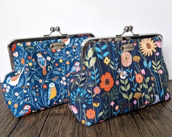 8 inch Purse Frame Clutch Sewing Pattern PDF Download Makeup Bag Patterns