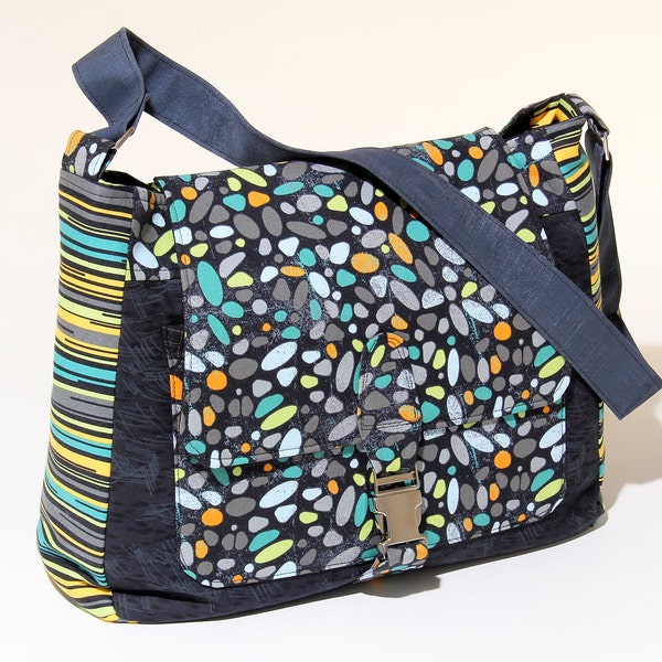 Messenger Bag Sewing Pattern Barcelona Bag Patterns PDF Download