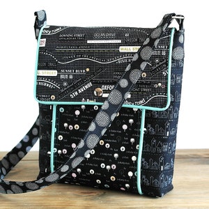 Shoulder Bag Sewing Pattern Road Trip Handbag PDF Download Bagmaking Patterns