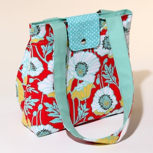 Purse Sewing Pattern Large Retro Style Handbag PDF Download Bagmaking Patterns