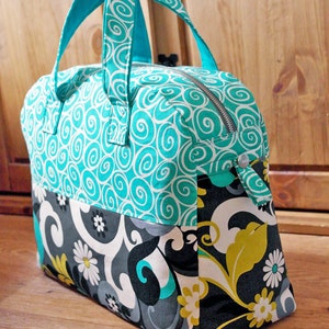 Weekender Travel Bag Pattern PDF Download Overnight Bag Sewing Patterns image 3