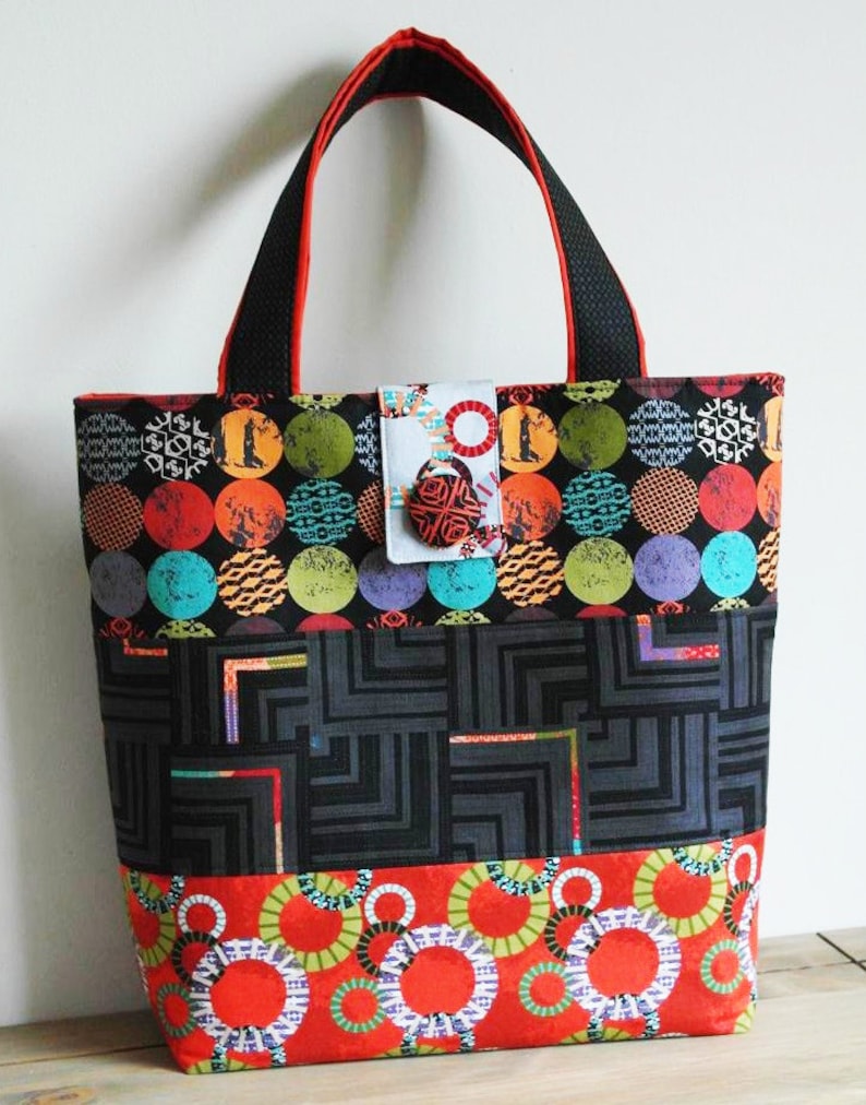Tote Bag Sewing Pattern Uptown Luxury Shopper Bagmaking | Etsy