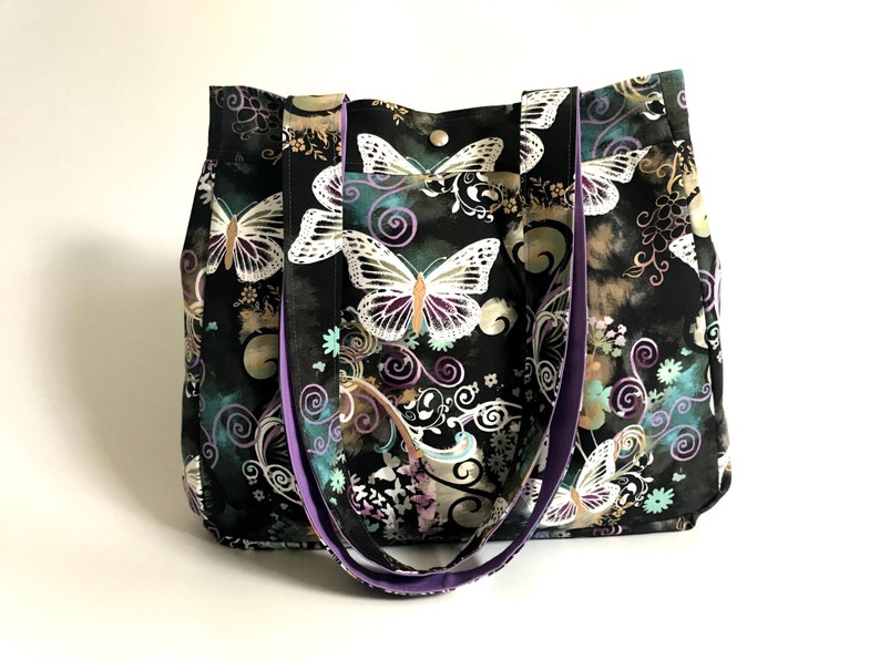 Large Shoulder Bag Sewing Pattern Carry-all Bag Bernadette Downloadable Patterns image 3