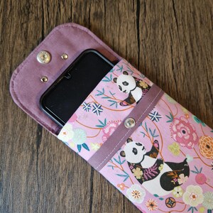Padrão de costura para capa de celular 2 tamanhos bolsa para smartphone imagem 3