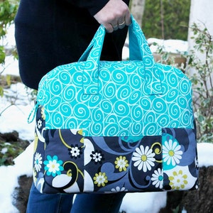 Weekender Travel Bag Pattern PDF Download Overnight Bag Sewing Patterns image 2